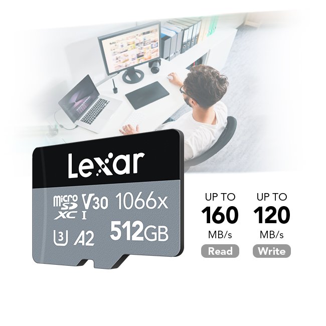 Lexar Micro SDXC 64GB Professional 1066x (2)